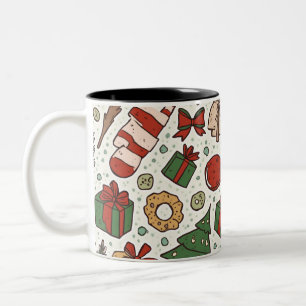 Tasse 2 Couleurs Musique de Noël