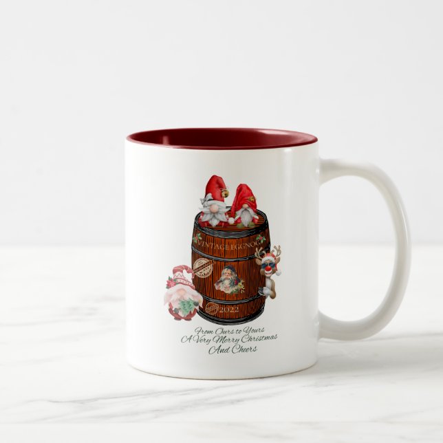 Tasse 2 Couleurs Musique de Noël (Droit)