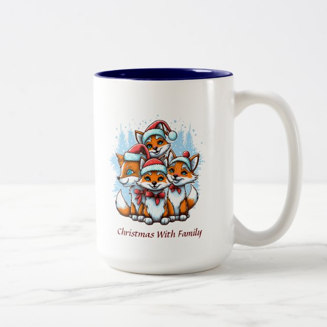 Tasse 2 Couleurs Musique de Noël (Droit)