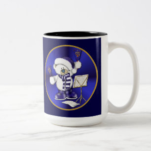 Tasse 2 Couleurs Musique de Noël de l'ours