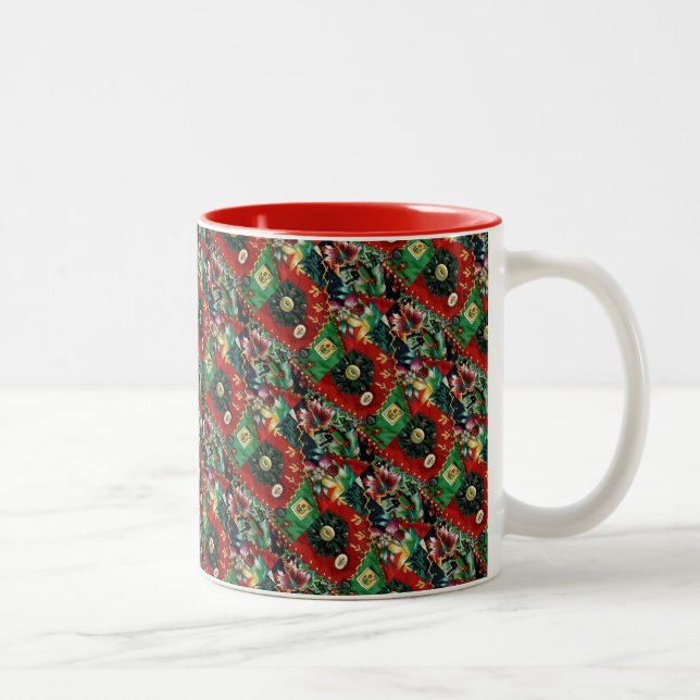 Tasse 2 Couleurs Musique de Noël du pays (Droit)