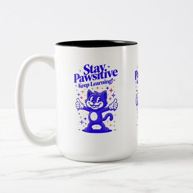 Tasse 2 Couleurs Musique de positivité (Gauche)