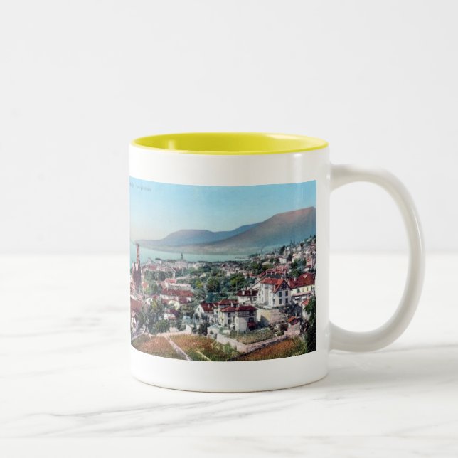 Tasse 2 Couleurs Musique de souvenirs de Neuchatel (Droit)