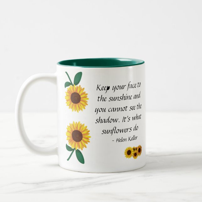 Tasse 2 Couleurs Musique de tournesol (Gauche)
