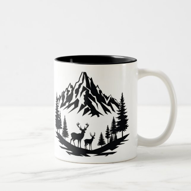 Tasse 2 Couleurs Musique de vie sauvage majestueuse (Droit)