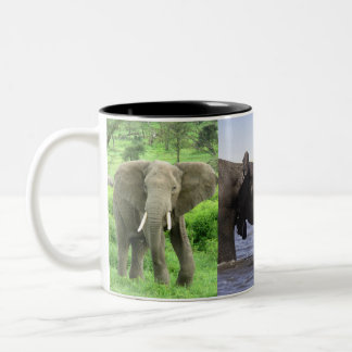 Tasse 2 Couleurs Musique des éléphants africains