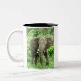 Tasse 2 Couleurs Musique des éléphants africains