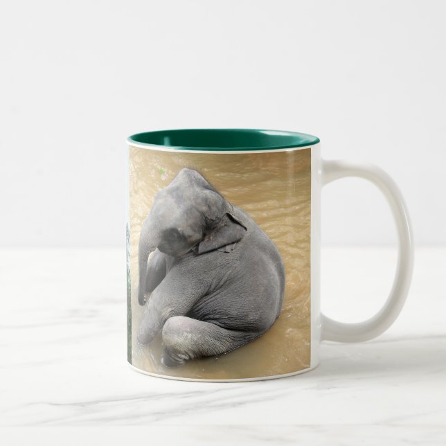 Tasse 2 Couleurs Musique des éléphants africains (Droit)
