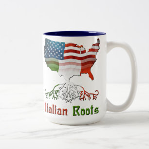 Tasse 2 Couleurs Musique des racines italiennes américaines