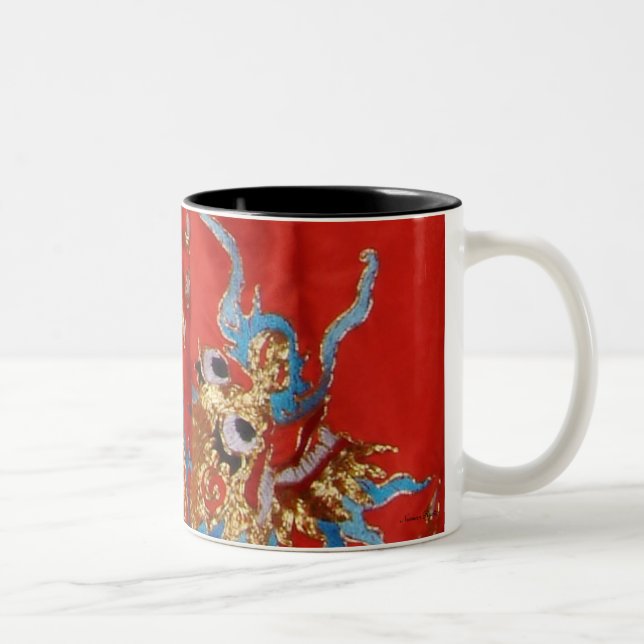 Tasse 2 Couleurs Musique dragon (Droit)