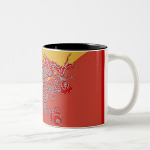 Tasse 2 Couleurs Musique Dragon Rouge