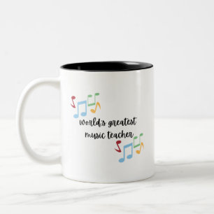 Tasse 2 Couleurs Musique du monde le plus grand enseignant Musique
