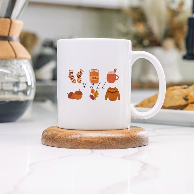 Tasse 2 Couleurs Musique esthétique à thème de chute (Créateur téléchargé)