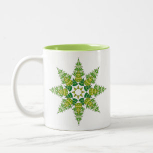 Tasse 2 Couleurs Musique étoile d'arbre de Noël