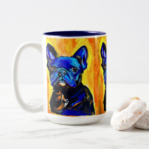 Tasse 2 Couleurs Musique française de Bulldog