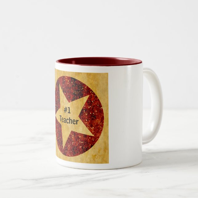 Tasse 2 Couleurs Musique Gold Star (Devant droit)