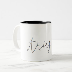 Tasse 2 Couleurs Musique minimaliste Aries Zodiac