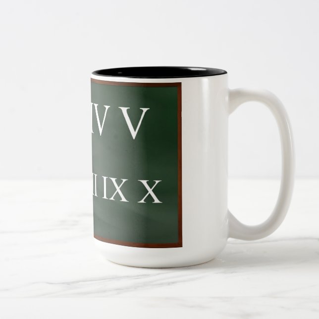 Tasse 2 Couleurs Musique numérotée (Droit)