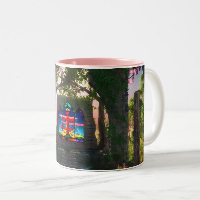 Tasse 2 Couleurs Musique pâques éternelle (Devant droit)