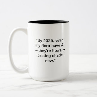 Tasse 2 Couleurs Musique Plante de l'IA | Drôle Tech Nature Cadeau