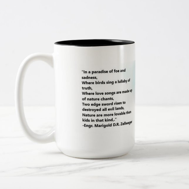 Tasse 2 Couleurs Musique poétique (Gauche)