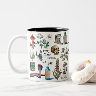 Tasse 2 Couleurs Musique poison vintage