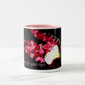 Tasse 2 Couleurs musique pour vos yeux - fleurs