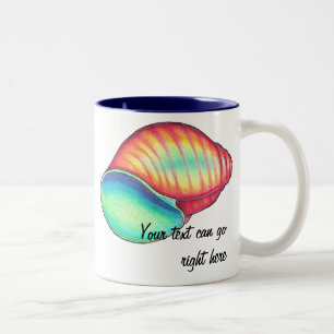Tasse 2 Couleurs Musique Rainbow Seashell