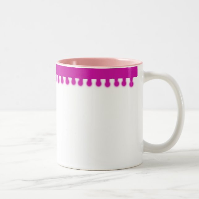 Tasse 2 Couleurs Musique rose (Droit)
