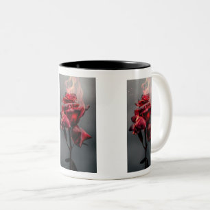 Tasse 2 Couleurs Musique Rose d'incendie
