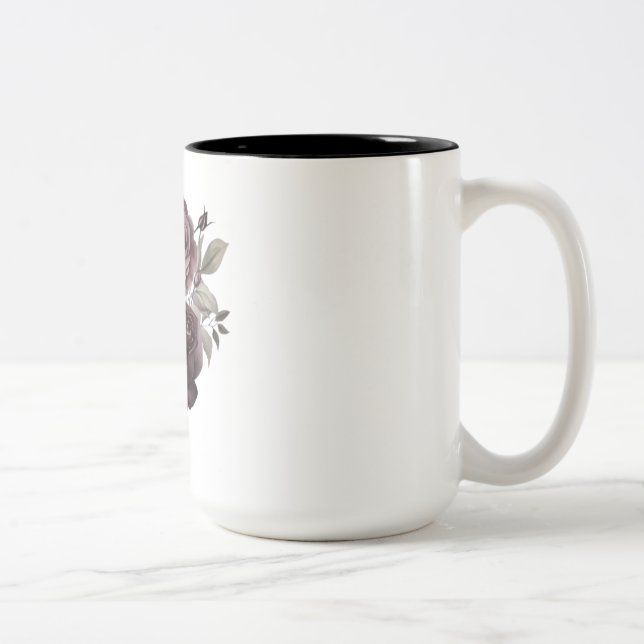 Tasse 2 Couleurs Musique Rose en floraison (Droit)