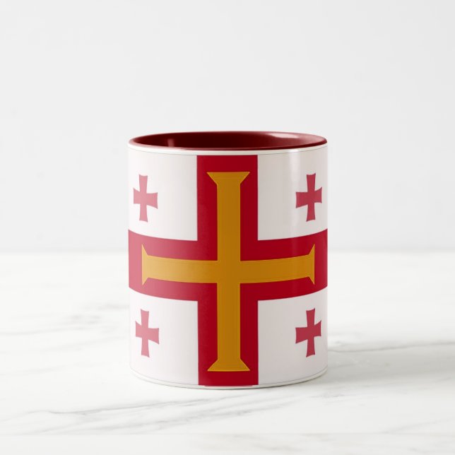 Tasse 2 Couleurs Musique rouge et orange (Centre)