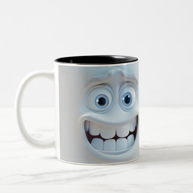 Tasse 2 Couleurs Musique Sarcastique Face 3D (Gauche)