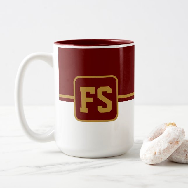 Tasse 2 Couleurs Musique sportive (Avec donut)