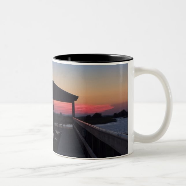 Tasse 2 Couleurs Musique Sunset Boathouse (Droit)