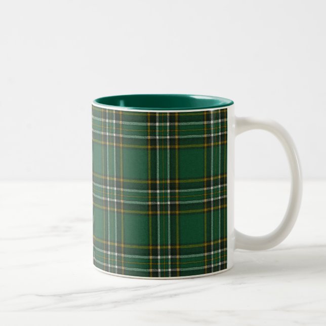 Tasse 2 Couleurs Musique Tartan d'origine irlandaise (Droit)