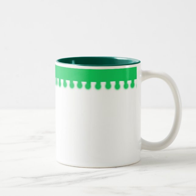 Tasse 2 Couleurs Musique verte (Droit)