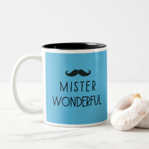Tasse 2 Couleurs Mustache Mister Merveilleux