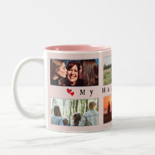 Tasse 2 Couleurs My Happy Place Personnalisable Photo de famille 6