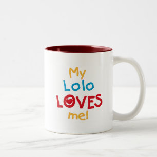 Tasse 2 Couleurs My Lolo Loves Me T-shirts et cadeaux