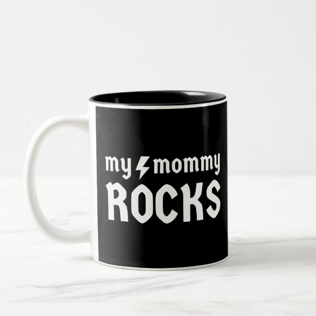 Tasse 2 Couleurs My Maman Rocks (Gauche)