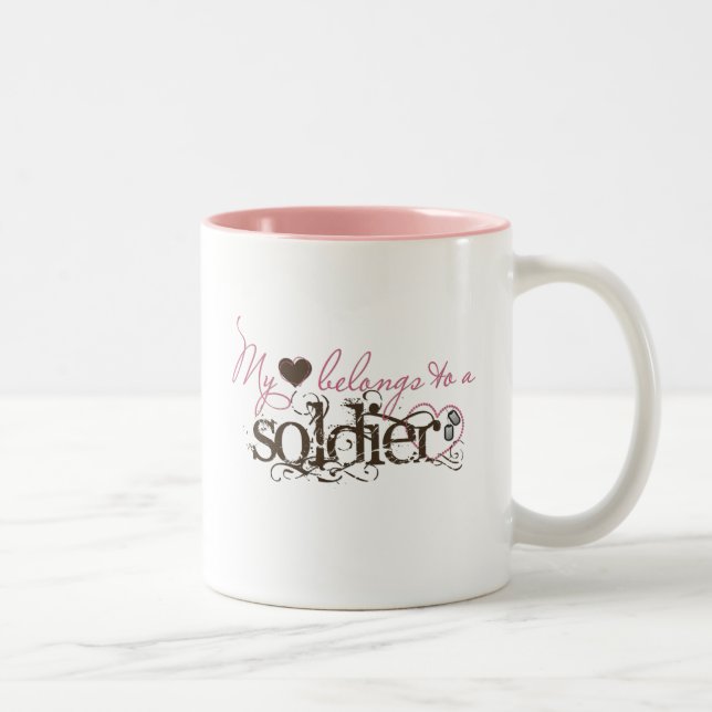 Tasse 2 Couleurs myheartssoldier (Droit)