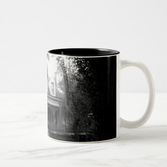 Tasse 2 Couleurs Myrtles Plantation en noir et blanc (Droit)