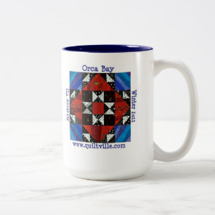 Tasse 2 Couleurs Mystère de baie d'orque, Quiltville