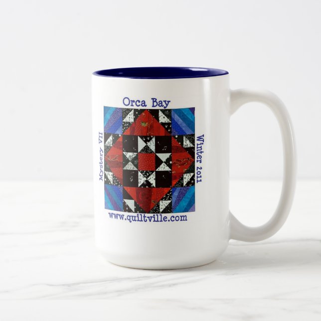 Tasse 2 Couleurs Mystère de baie d'orque, Quiltville (Droit)