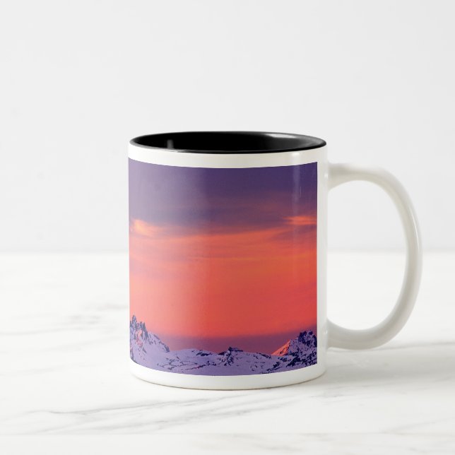 Tasse 2 Couleurs NA, USA, Oregon, Les Trois Sisters Mountains (Droit)