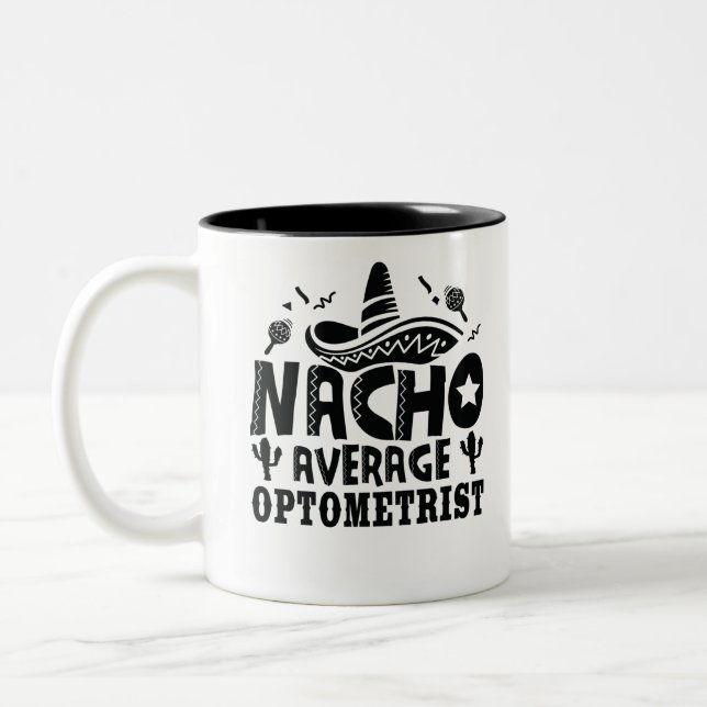 Tasse 2 Couleurs Nacho Optométriste moyen Funny Optometry Fiesta (Gauche)