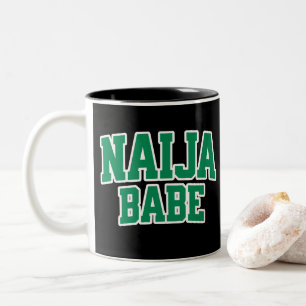 Tasse 2 Couleurs Naija Babe — Fierté nigériane