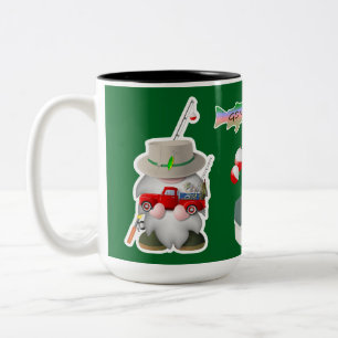Tasse 2 Couleurs Nain de pêche avec petit camion rouge
