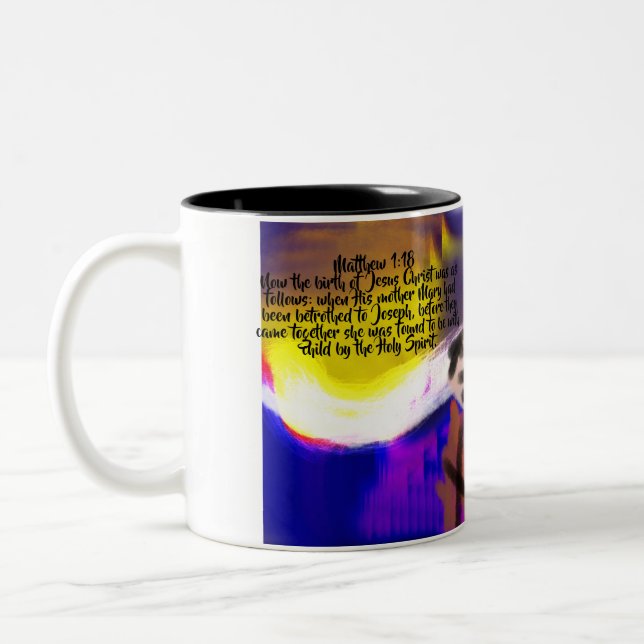 Tasse 2 Couleurs naissance de jésus  (Gauche)
